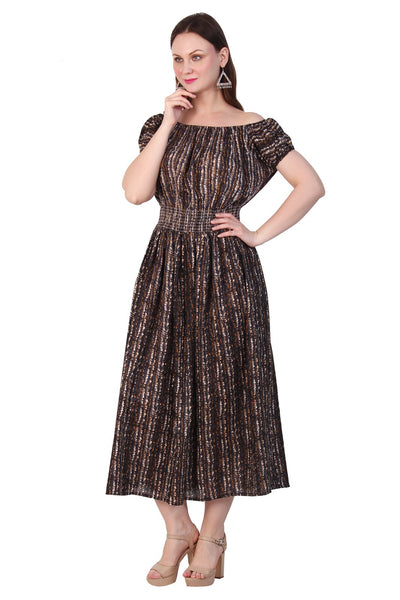 New Women Short Sleeve Off-Shoulder Maxi Dress 12pcs Pack (Kanchan-2) Unit Price £5