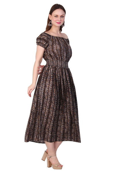 New Women Short Sleeve Off-Shoulder Maxi Dress 12pcs Pack (Kanchan-2) Unit Price £5