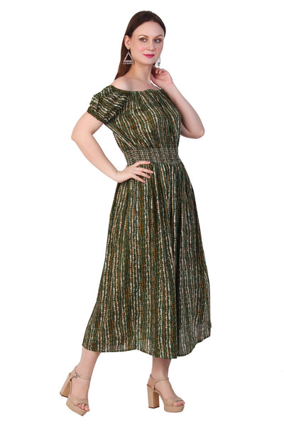 New Women Short Sleeve Off-Shoulder Maxi Dress 12pcs Pack (Kanchan-2) Unit Price £5