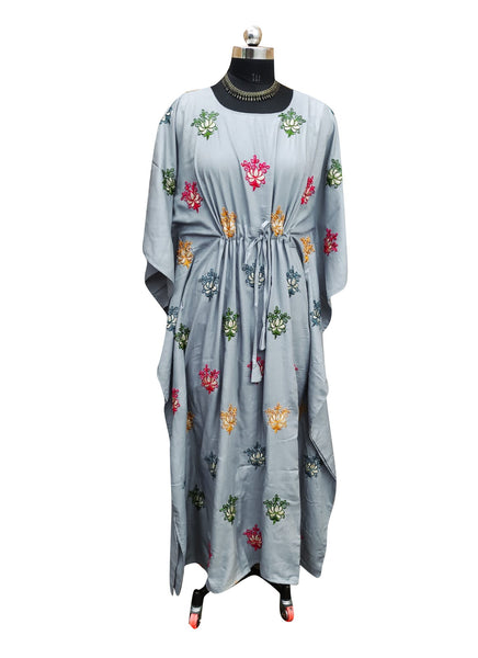 New Women Rayon Floral Emb. Kaftan (Softy-1) 12Pcs Pack Unit Price £7