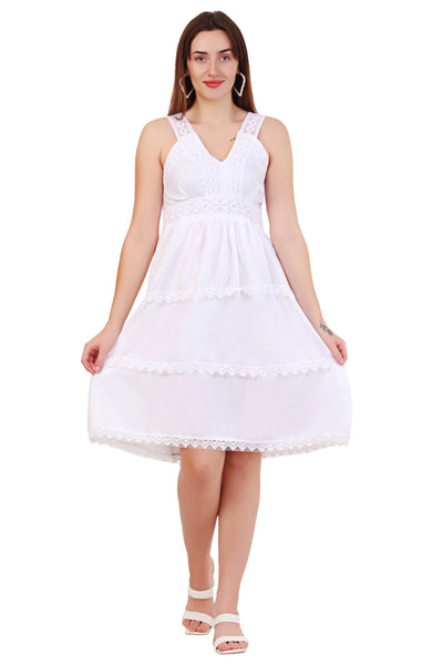 New Women 100% Cotton Long Sleevelss Free Size Dress (1003) 10pcs Pack Unit Price £5.00