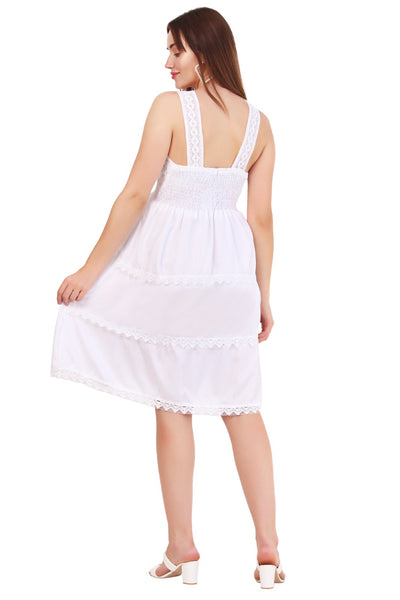 New Women 100% Cotton Long Sleevelss Free Size Dress (1003) 10pcs Pack Unit Price £5.00