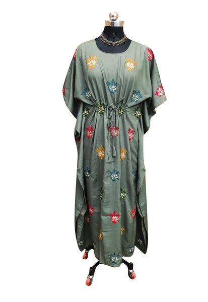 New Women Rayon Floral Emb. Kaftan (Softy-1) 12Pcs Pack Unit Price £7