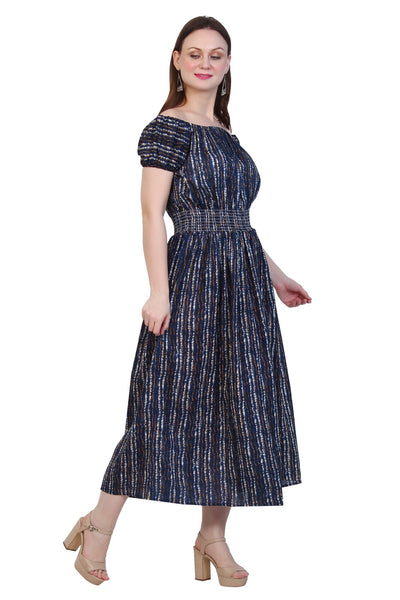 New Women Short Sleeve Off-Shoulder Maxi Dress 12pcs Pack (Kanchan-2) Unit Price £5