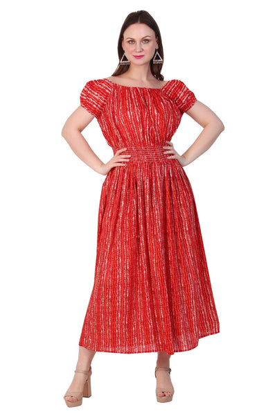 New Women Short Sleeve Off-Shoulder Maxi Dress 12pcs Pack (Kanchan-2) Unit Price £5