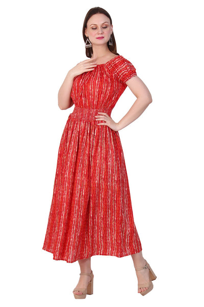 New Women Short Sleeve Off-Shoulder Maxi Dress 12pcs Pack (Kanchan-2) Unit Price £5