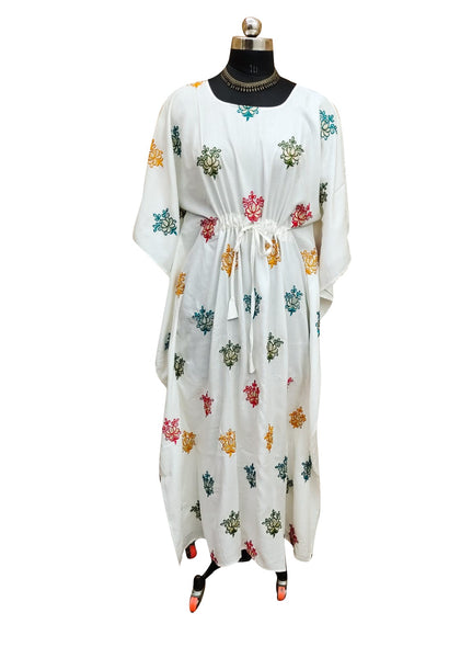 New Women Rayon Floral Emb. Kaftan (Softy-1) 12Pcs Pack Unit Price £7