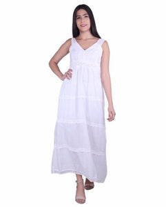 New Women 100% Cotton Long Sleevelss Free Size Dress (1004) 10pcs Pack Unit Price £6.00