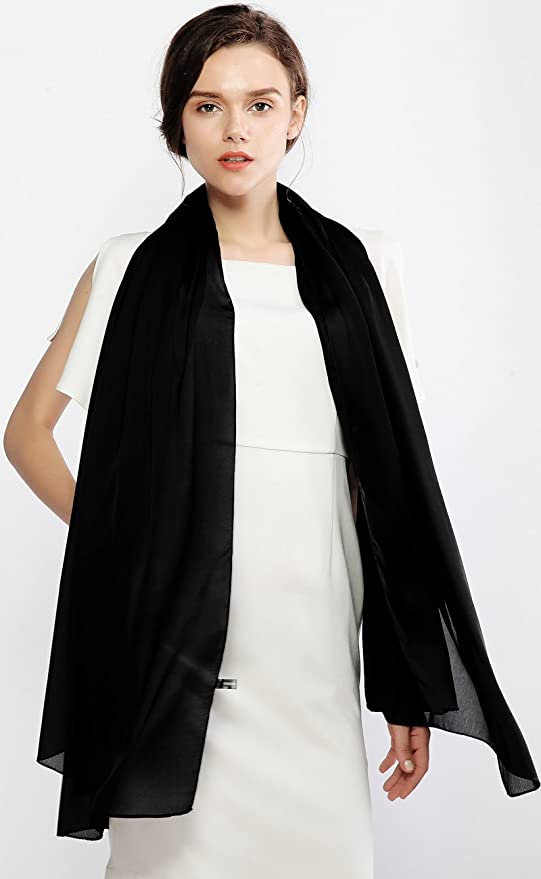 New Women Plain Chiffon Scarf pack of 12 Unti Price £1.50