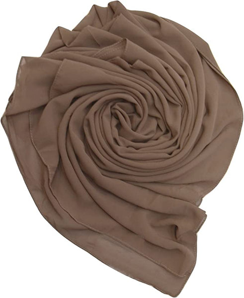 New Women Plain Chiffon Scarf pack of 12 Unti Price £1.50