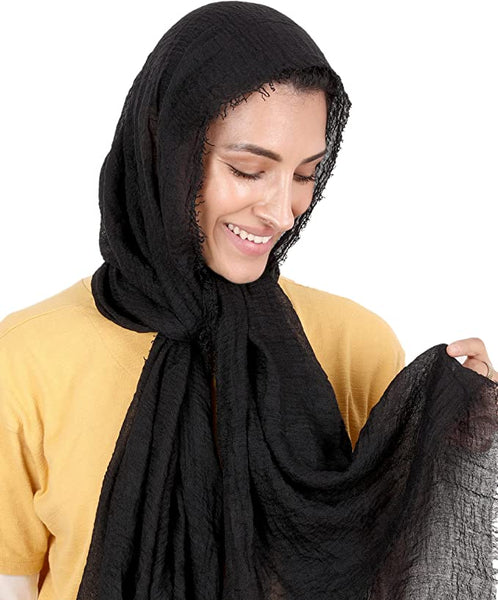 New Women Crinkle Scarf Pack of 12 Unit Price 1.00