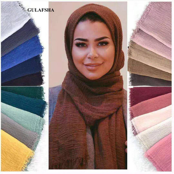 New Women Crinkle Scarf Pack of 12 Unit Price 1.00