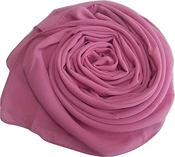 New Women Plain Chiffon Scarf pack of 12 Unti Price £1.50