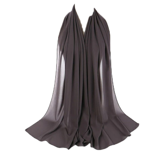 New Women Plain Chiffon Scarf pack of 12 Unti Price £1.50