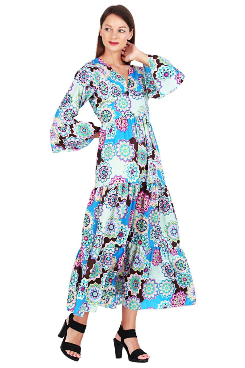 New Women Long Floral Sleeveless Maxi Dress (0037) 10pcs Pack Unit Price £8.00