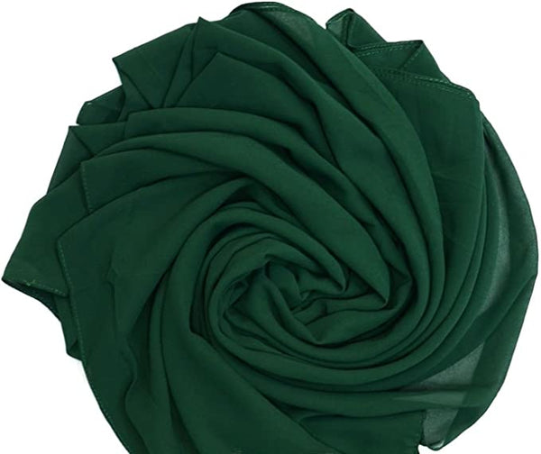 New Women Plain Chiffon Scarf pack of 12 Unti Price £1.50