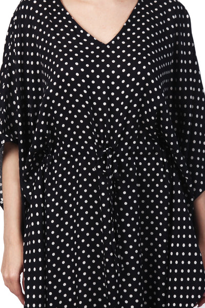 New Women Rayon Polka Dot Print Kaftan (RFT-1020) 12Pcs Pack Unit Price £4.50