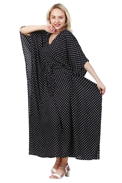 New Women Rayon Polka Dot Print Kaftan (RFT-1020) 12Pcs Pack Unit Price £4.50