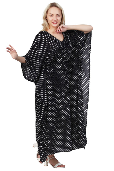 New Women Rayon Polka Dot Print Kaftan (RFT-1020) 12Pcs Pack Unit Price £4.50