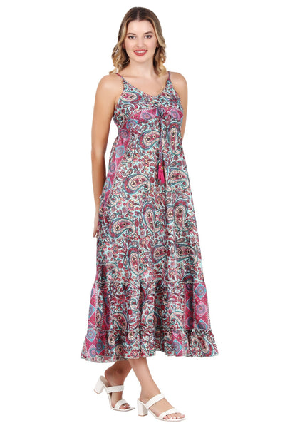 New Women Long Floral Sleeveless Maxi Dress (1025) 10pcs Pack Unit Price £7.50