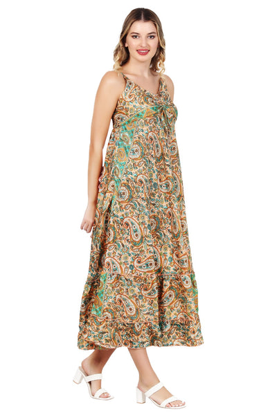 New Women Long Floral Sleeveless Maxi Dress (1025) 10pcs Pack Unit Price £7.50