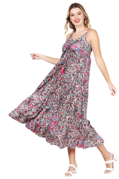 New Women Long Floral Sleeveless Maxi Dress (1025) 10pcs Pack Unit Price £7.50