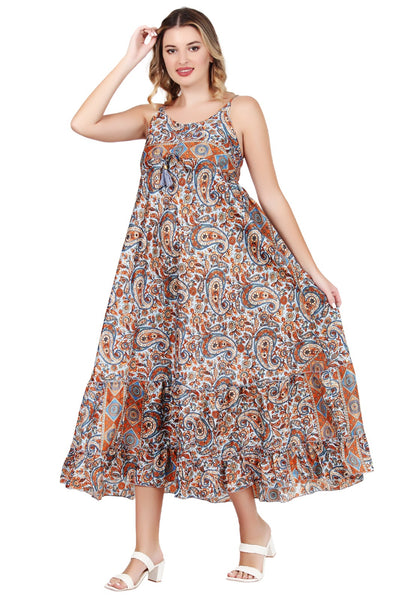 New Women Long Floral Sleeveless Maxi Dress (1025) 10pcs Pack Unit Price £7.50