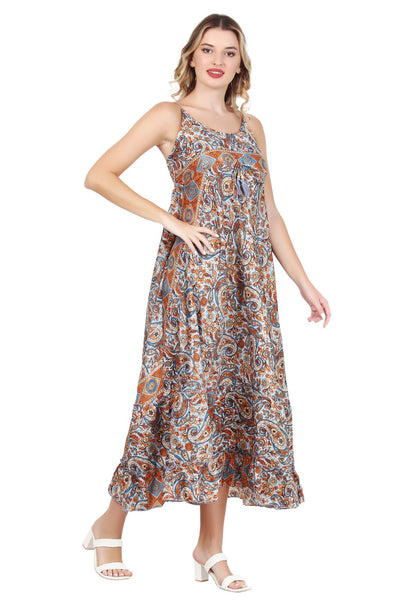 New Women Long Floral Sleeveless Maxi Dress (1025) 10pcs Pack Unit Price £7.50