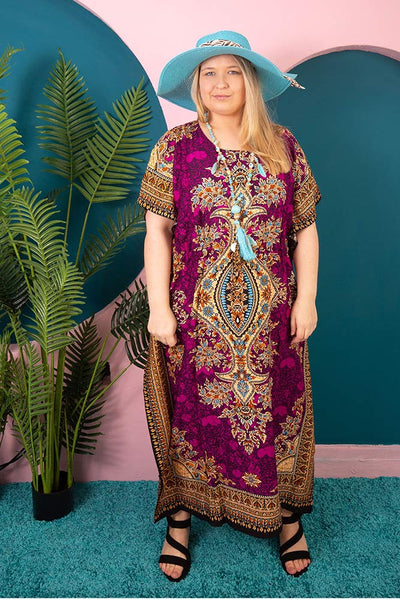 New Women Cotton Kaftan (513) 12Pcs Pack  Unti Price £4.50