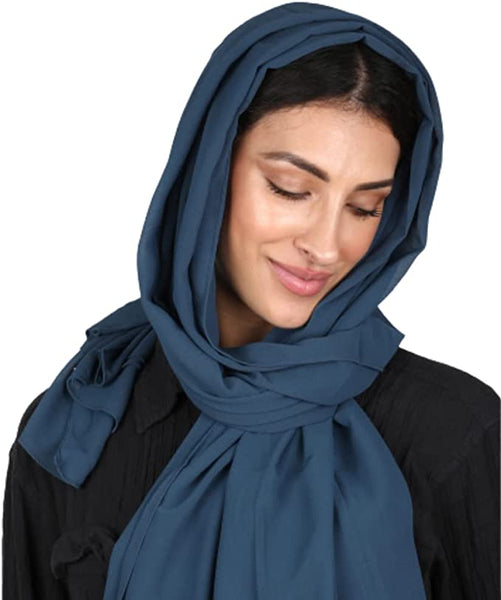 New Women Plain Chiffon Scarf pack of 12 Unti Price £1.50