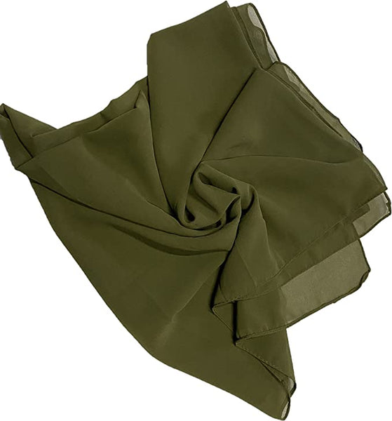 New Women Plain Chiffon Scarf pack of 12 Unti Price £1.50