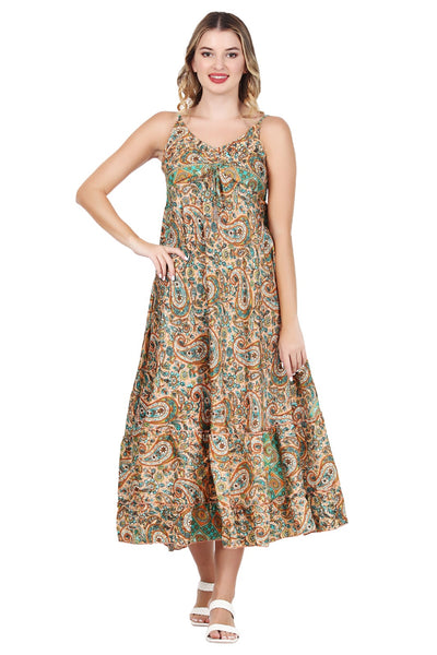 New Women Long Floral Sleeveless Maxi Dress (1025) 10pcs Pack Unit Price £7.50