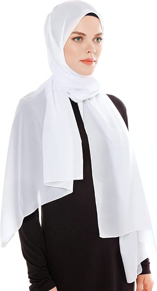 New Women Plain Chiffon Scarf pack of 12 Unti Price £1.50