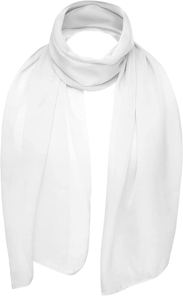 New Women Plain Chiffon Scarf pack of 12 Unti Price £1.50