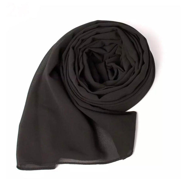 New Women Plain Chiffon Scarf pack of 12 Unti Price £1.50